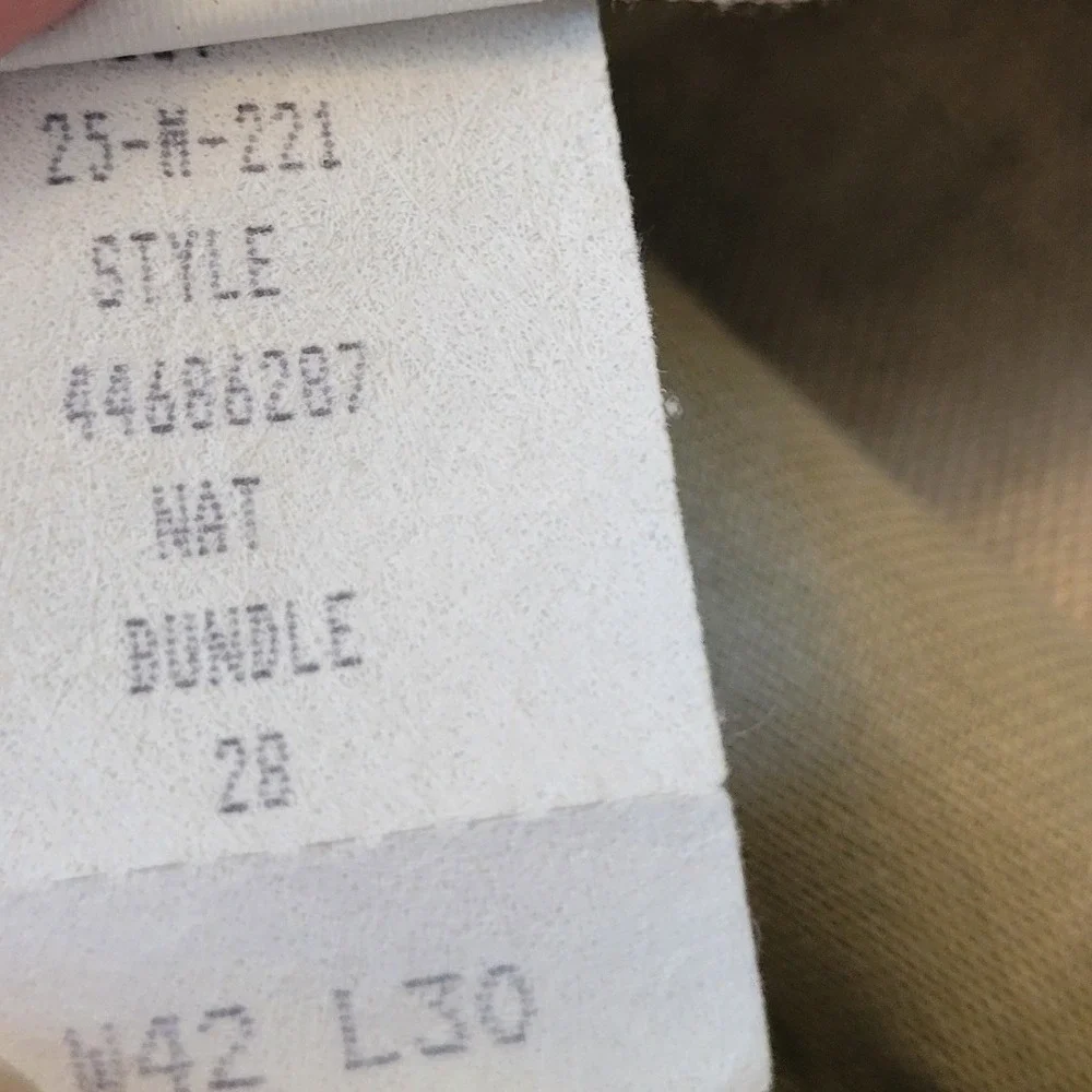 Savane 42x30 Pleated Linen Trousers Tan Cuffed‎ High Rise Summer Breathable